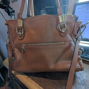Kattee Brown Leather Shoulder Bag